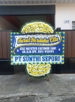 Papan Bunga Duka di Rendang